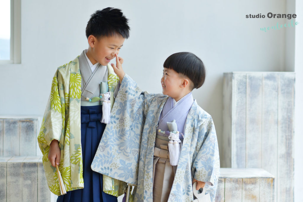 七五三前撮りでの人気のお着物ベスト３＜男の子編＞ | 宝塚市の写真館スタジオオレンジ・モンテシート