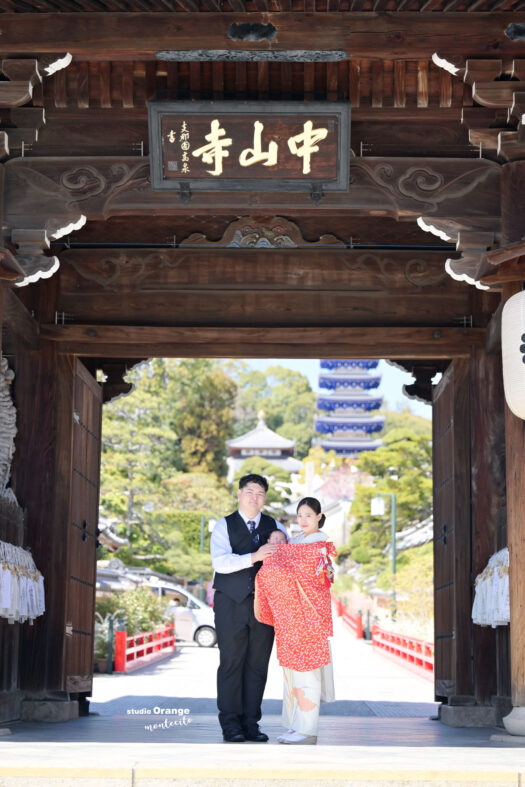 お宮参り　訪問着　中山寺